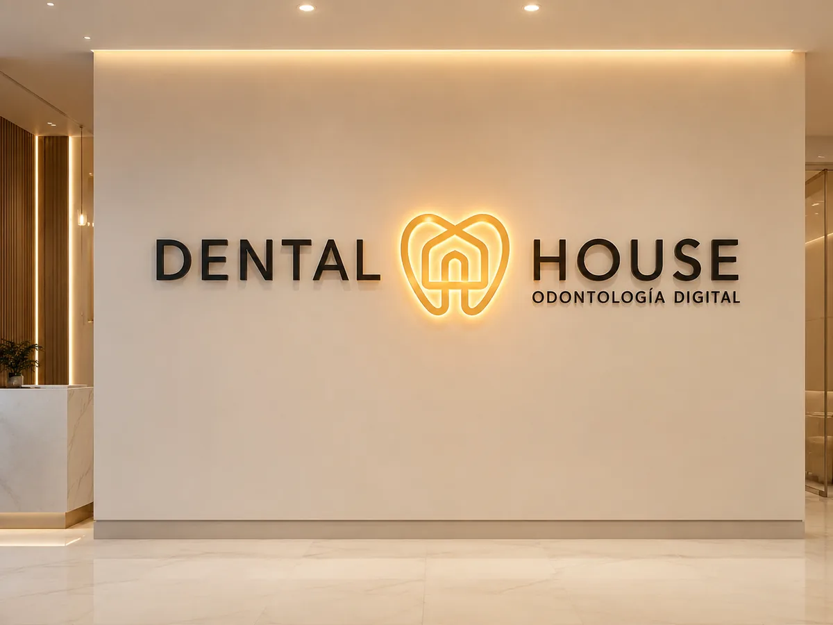 Anuncio de neón LED para consultorio o clínica