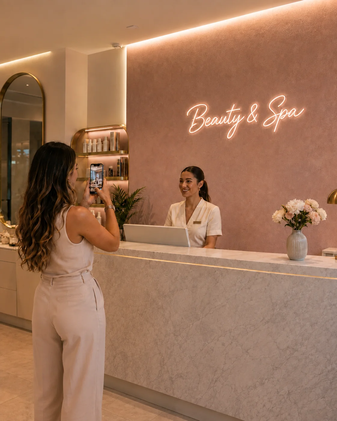 Neón LED para salones de belleza