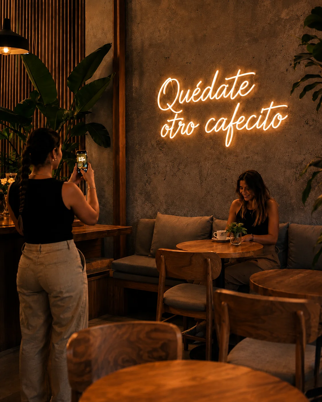 Neón LED para cafeterías