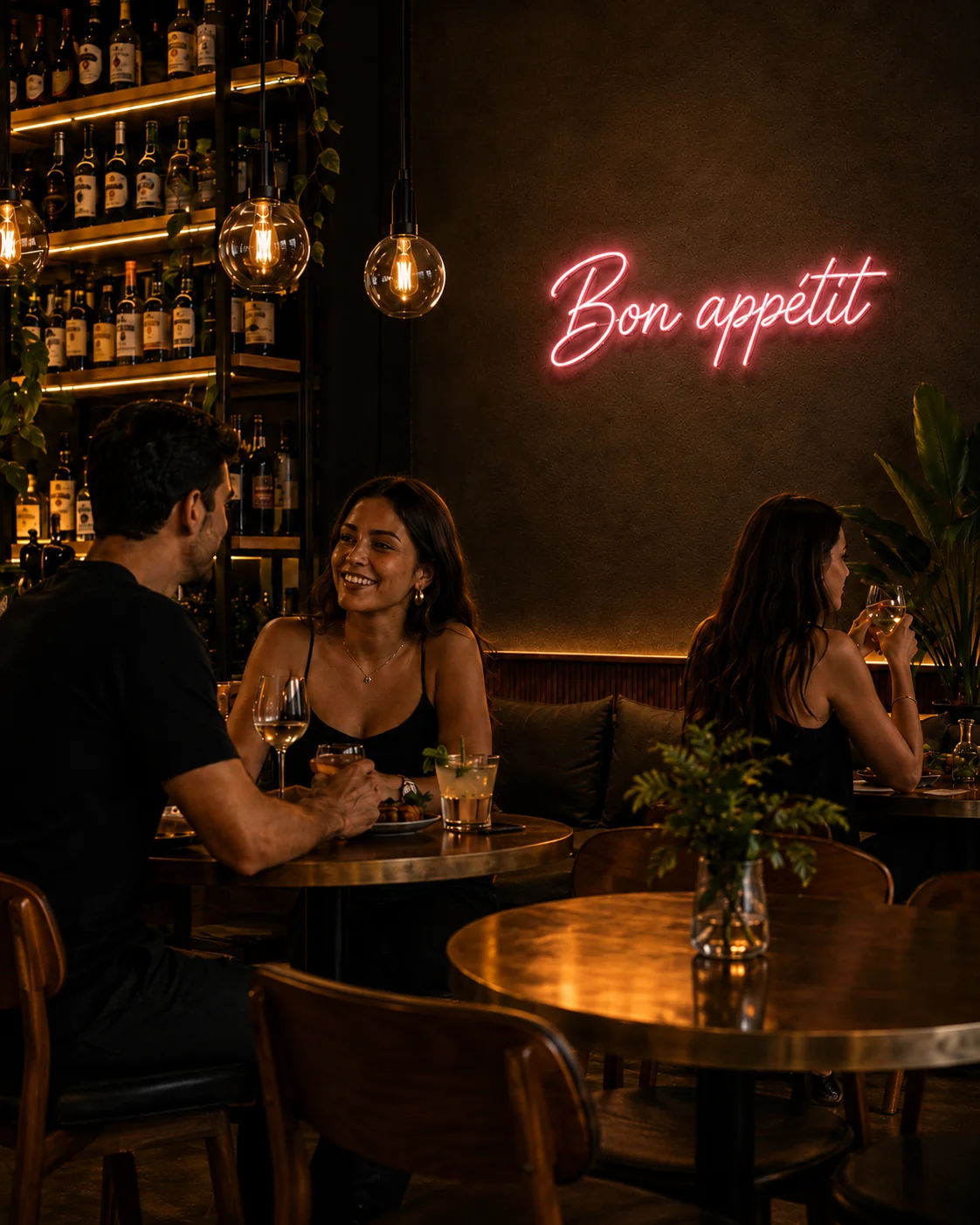 Neón LED para restaurantes y bares